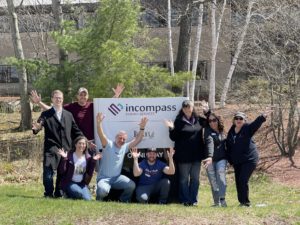 Care Champions Outside At Incompass