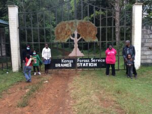 Sharifah In Kenya In Front Of Forest